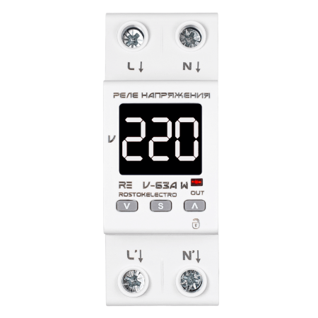 Реле напряжения RE V-63А W