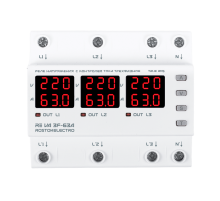 Реле напряжения с контролем тока RE VA3F-63А