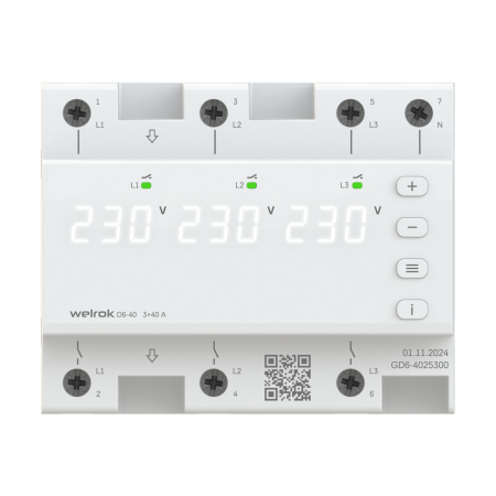 Реле напряжения Welrok D6-40