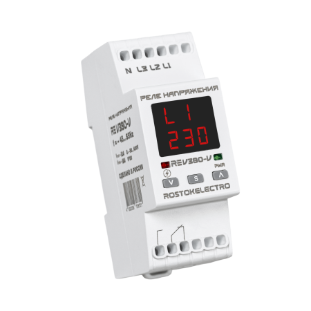 Реле напряжения трехфазное RE V-380V