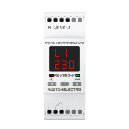 Реле напряжения трехфазное RE V-380V