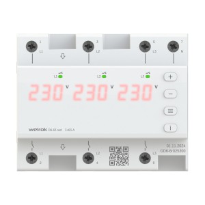 Реле напряжения Welrok D6-63 red