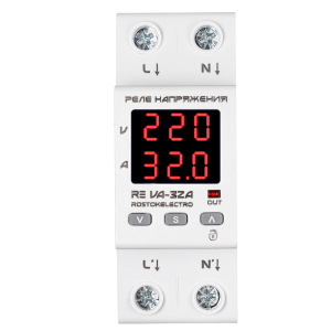 Реле напряжения с контролем тока RE VA-32A