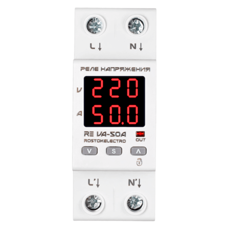 Реле напряжения с контролем тока RE VА-50А