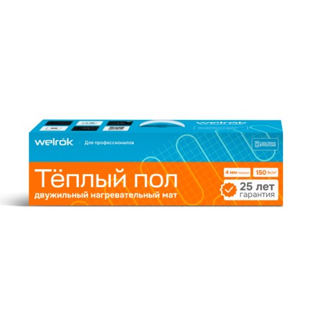 Нагревательный мат Welrok Mat 1 м2 0,150 кВт