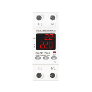 Реле напряжения с ограничителем мощности RE RМ-7kW